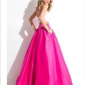 Rachel Allan size 0 pink two piece